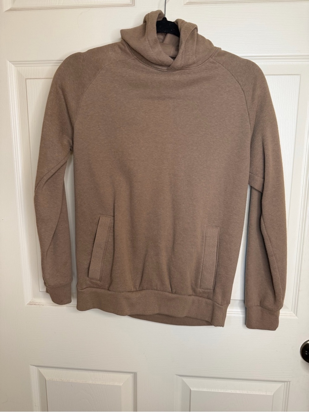Class Club Taupe Brown Funnel Neck Sweatshirt Hoodie